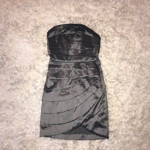 Gray Metalic Panel Dress